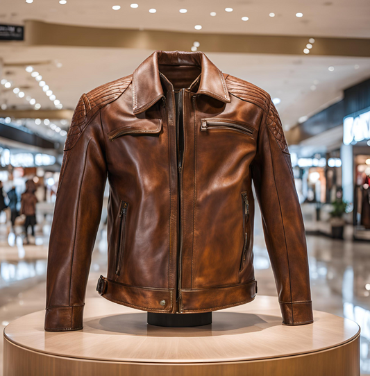 Rugged Elegance Leather Jacket